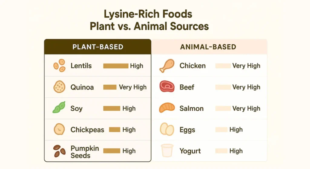 Lysine-Rich Foods