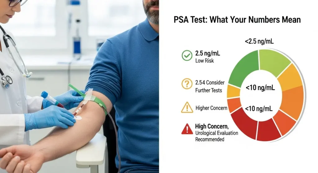 the PSA test process and interpreting levels