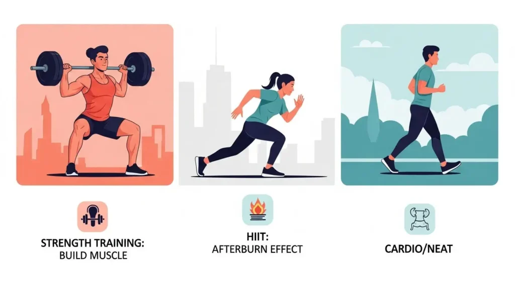 types of exercise that boost metabolism