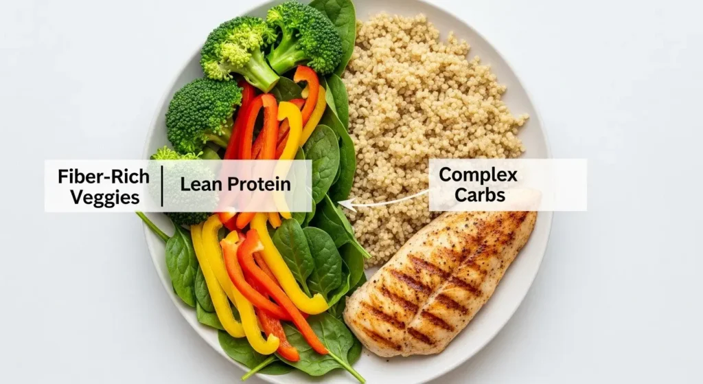 balanced meal plate