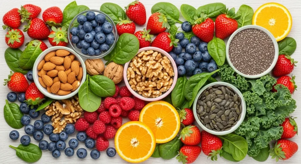 fresh and healthy diet