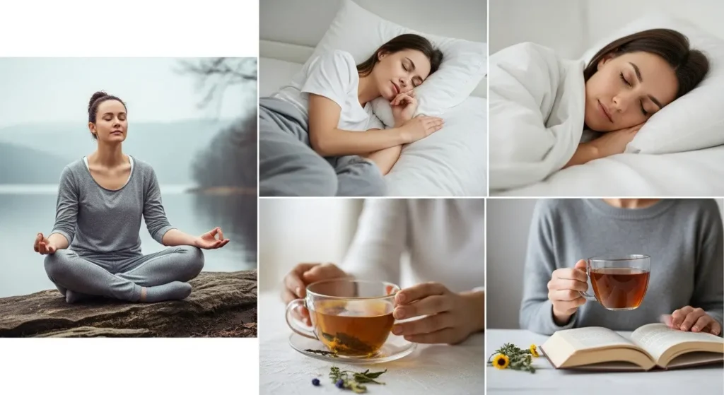 stress-reducing and sleep-promoting activities